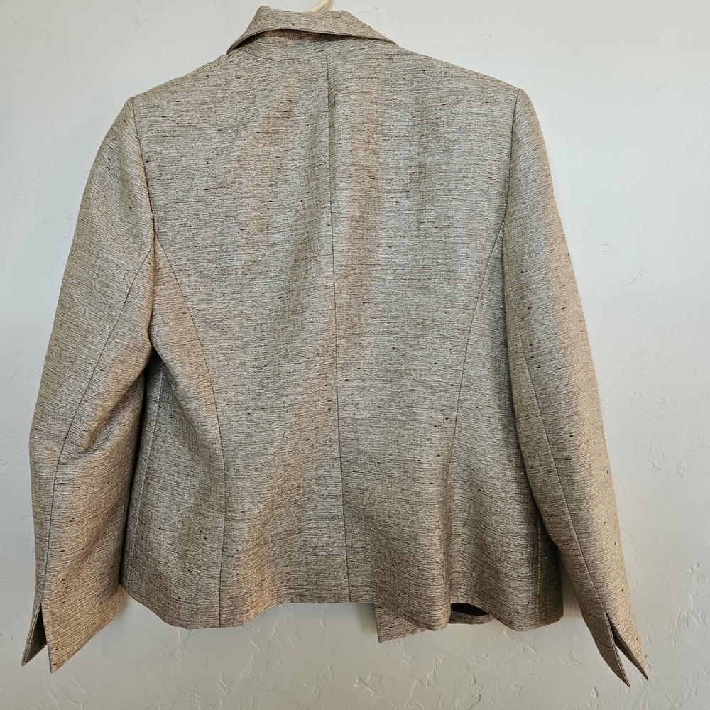 Le Suit Tan/Gold Blazer - Picture 3 of 6